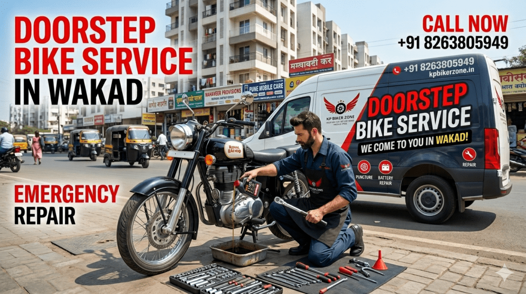 Bike Service in Wakad KP Biker Zone – Doorstep Repair & Emergency Support